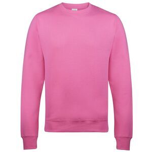 AWDis Just Hoods AWDis Unisex Crew Neck Plain Sweatshirt (280 GSM) / Candyfloss